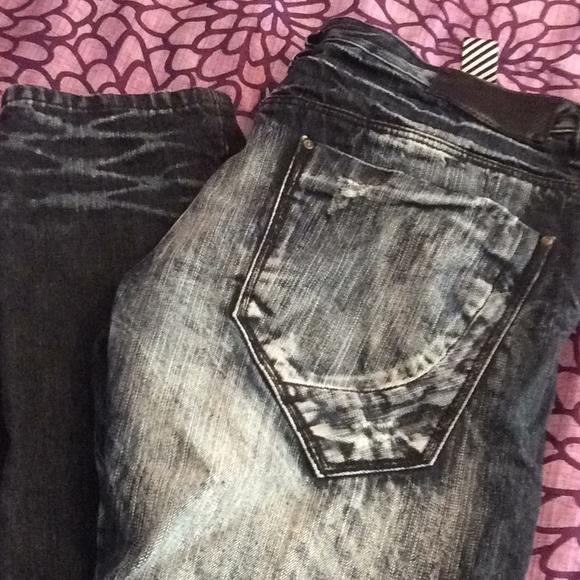 Nine days whitewash mens straightleg jeans. - Picture 6 of 8